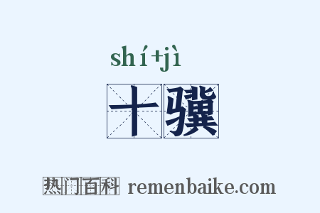 十骥是什么意思的图片